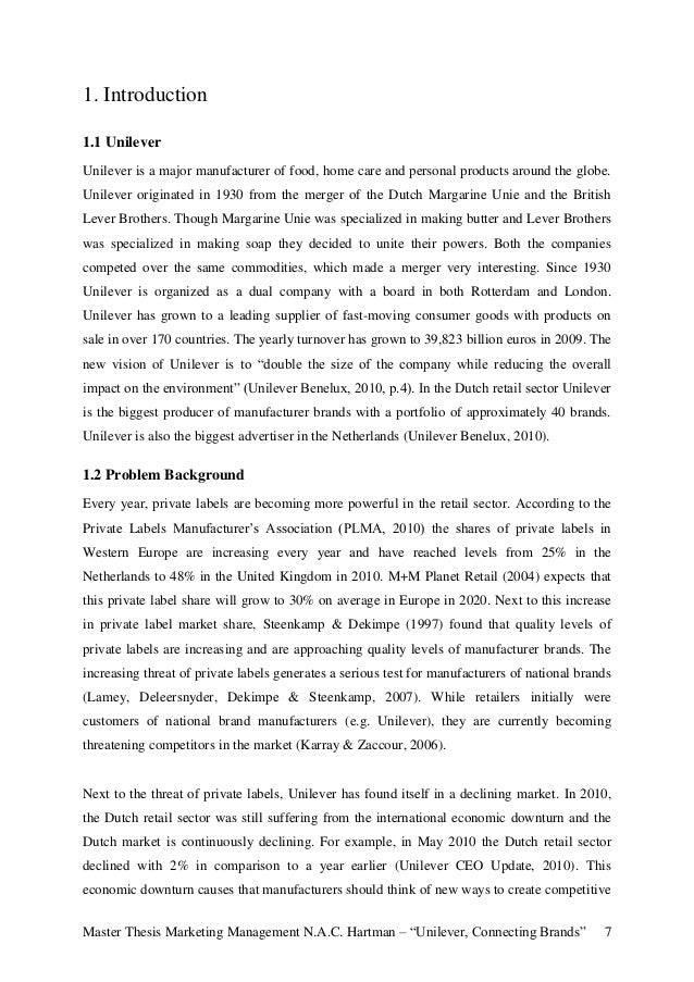 Master thesis in advertising